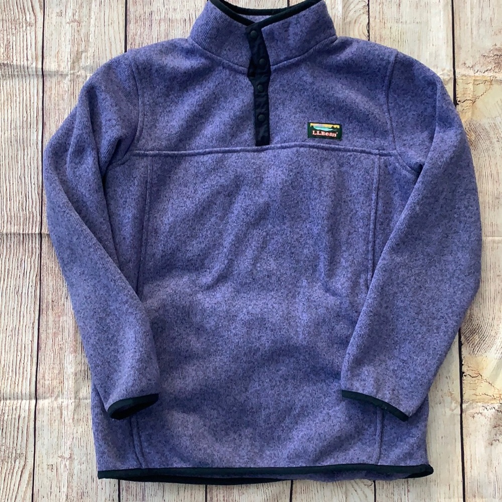 L.L.Bean girls fleece pullover size Large 14/16